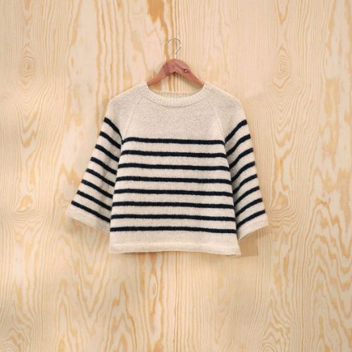 no.13 Cherry Sweater w/stripes - 2202 Sandnes Garn ITA 🇮🇹